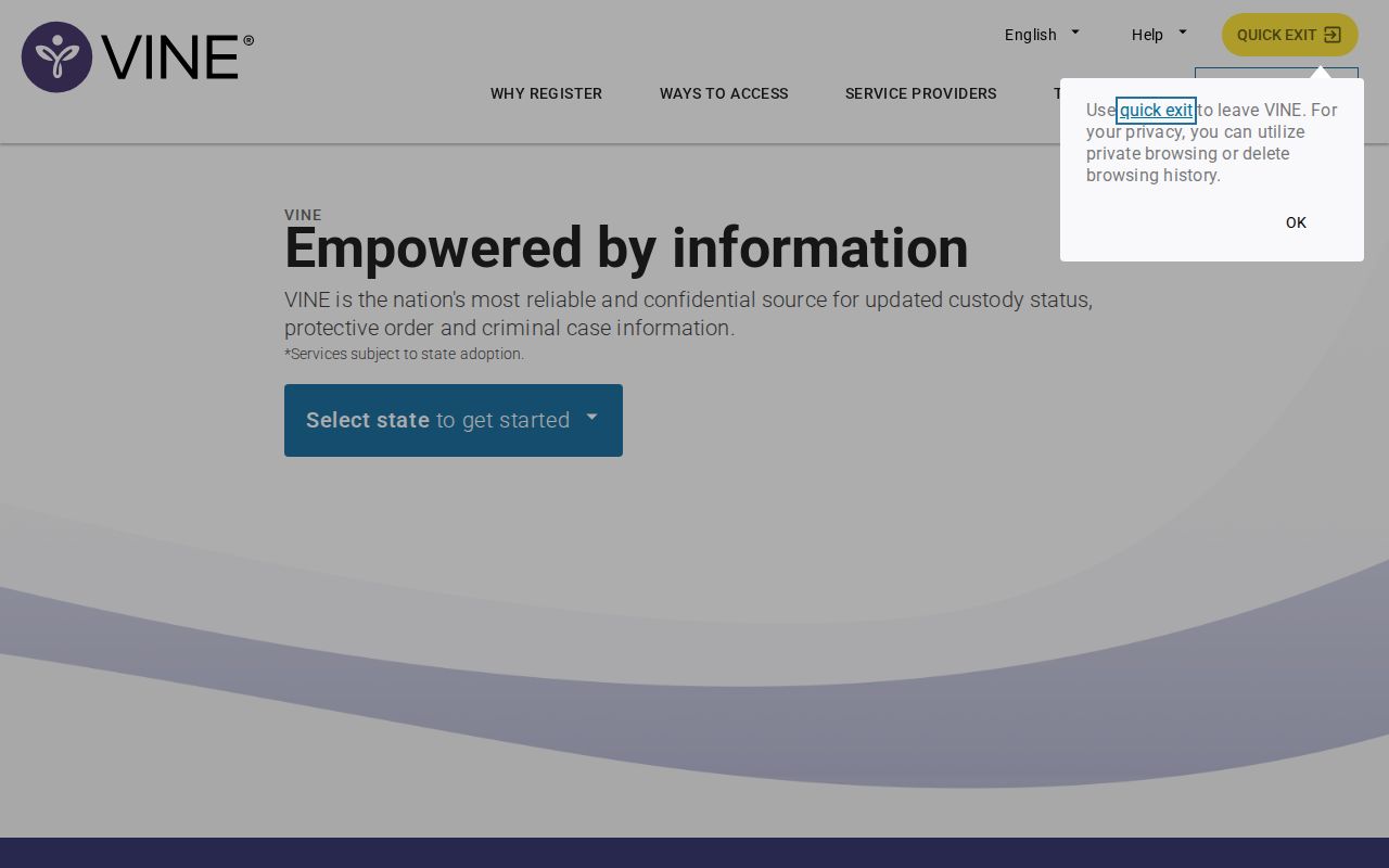 VINELink supplement for Boyd County arrest and custody records