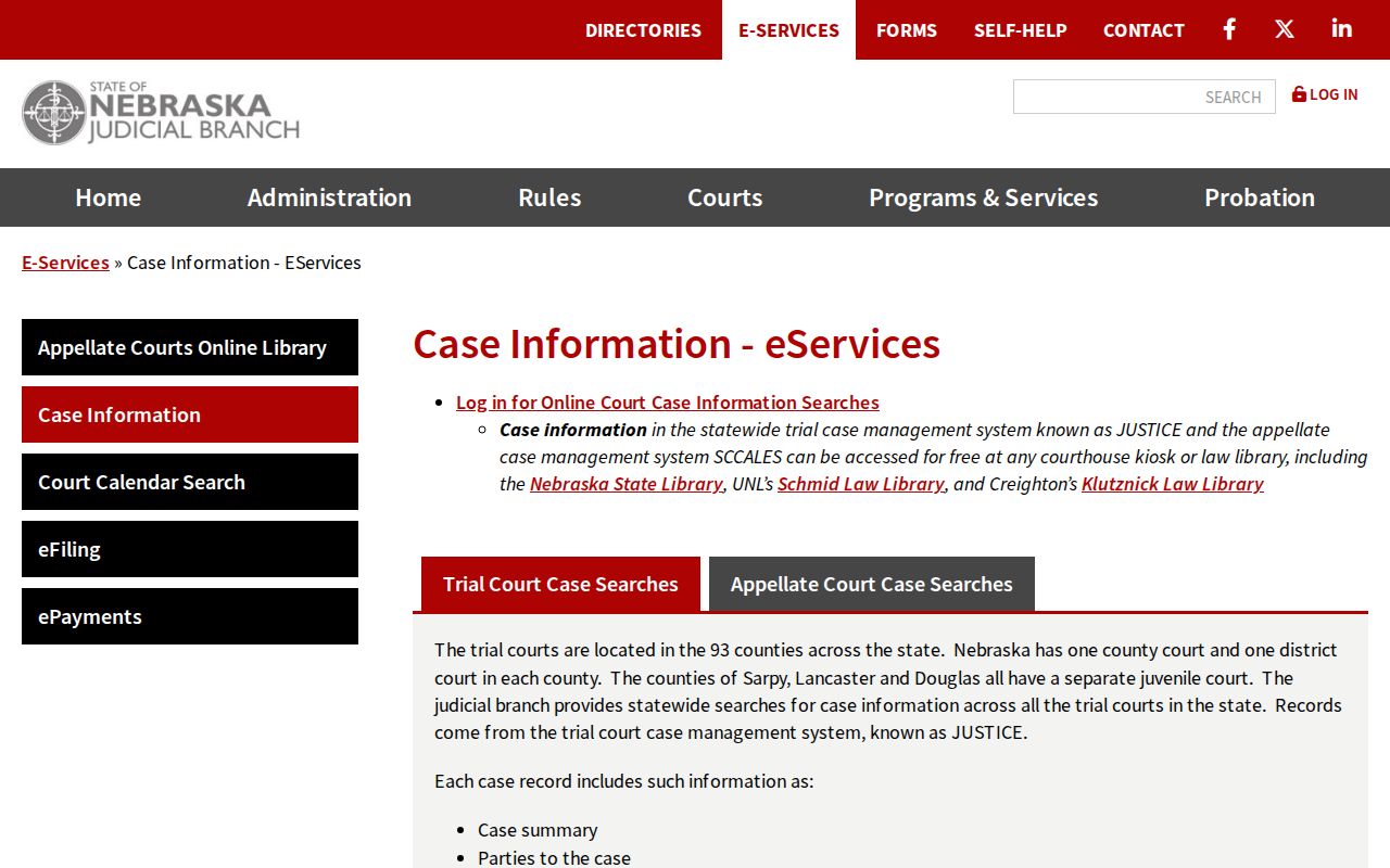 Boyd County criminal records options in Nebraska JUSTICE