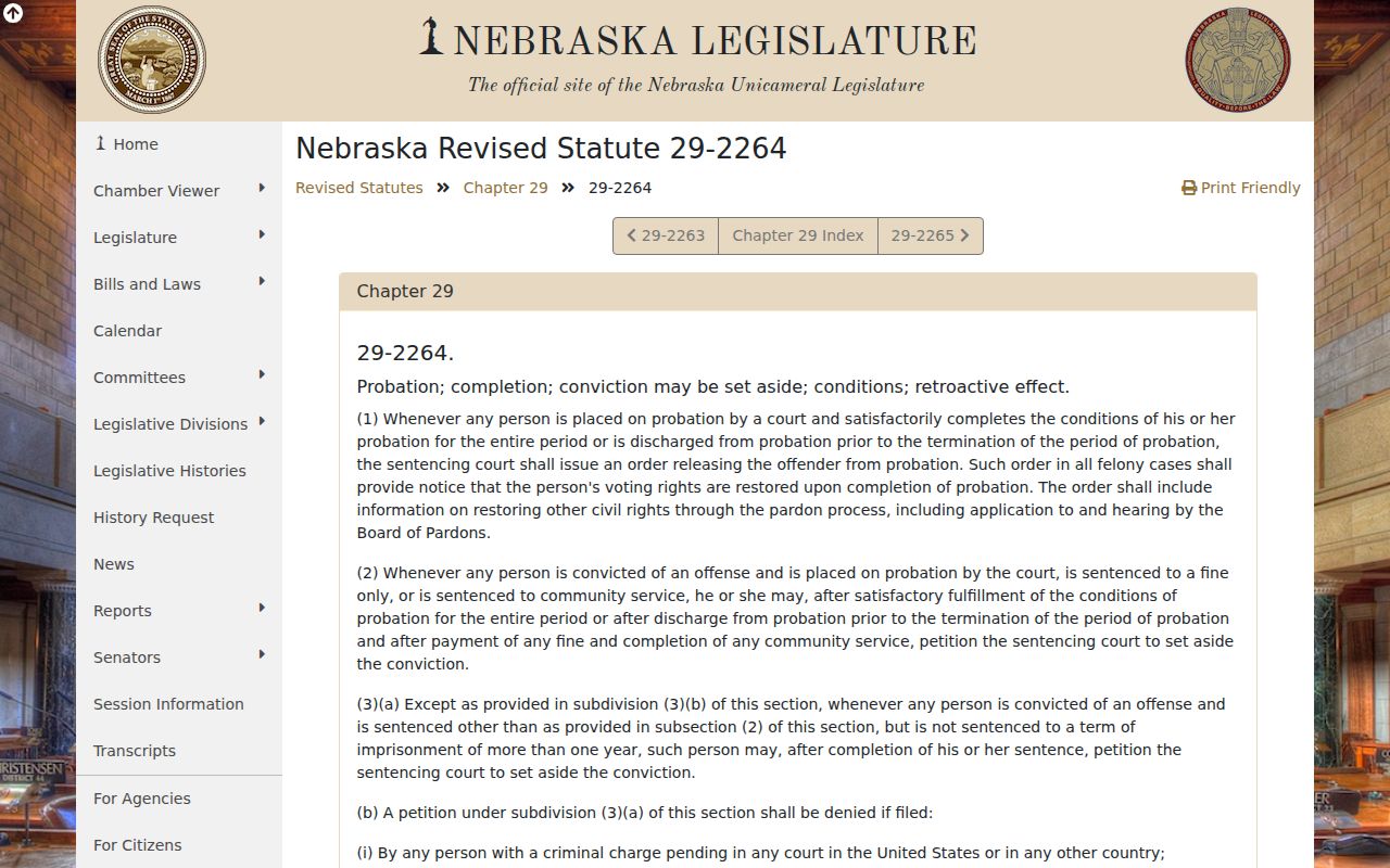 Lynch criminal conviction set-aside law in Nebraska